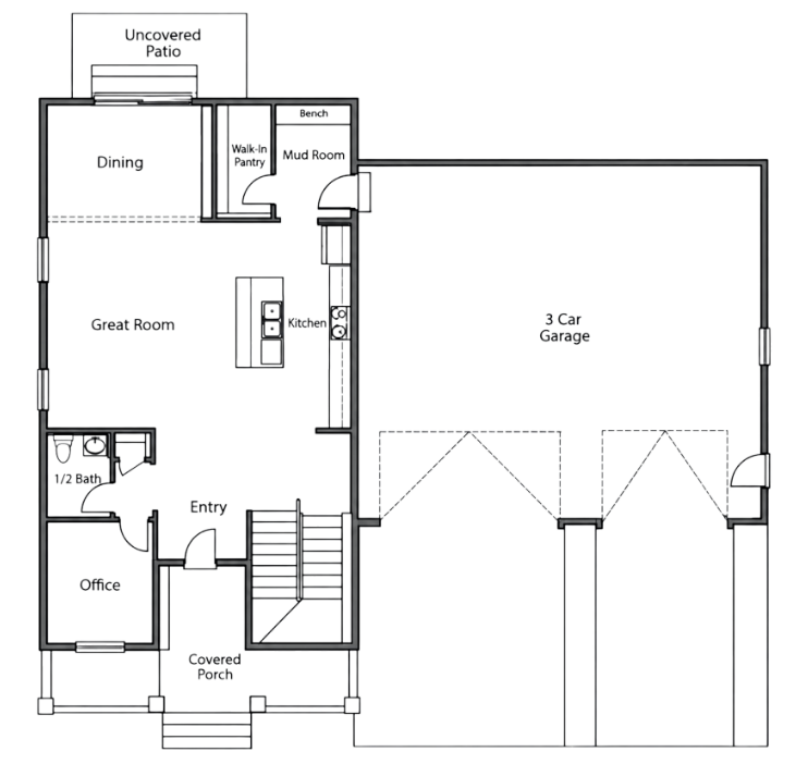 Aria main floor plan