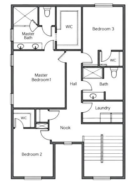 Aria upper floor plan