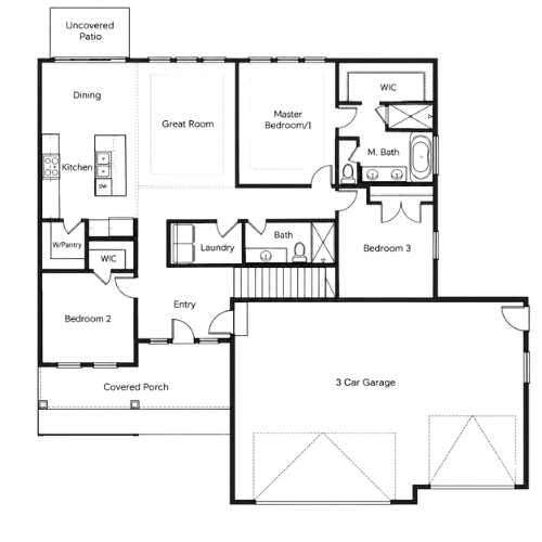Oleander main floor plan