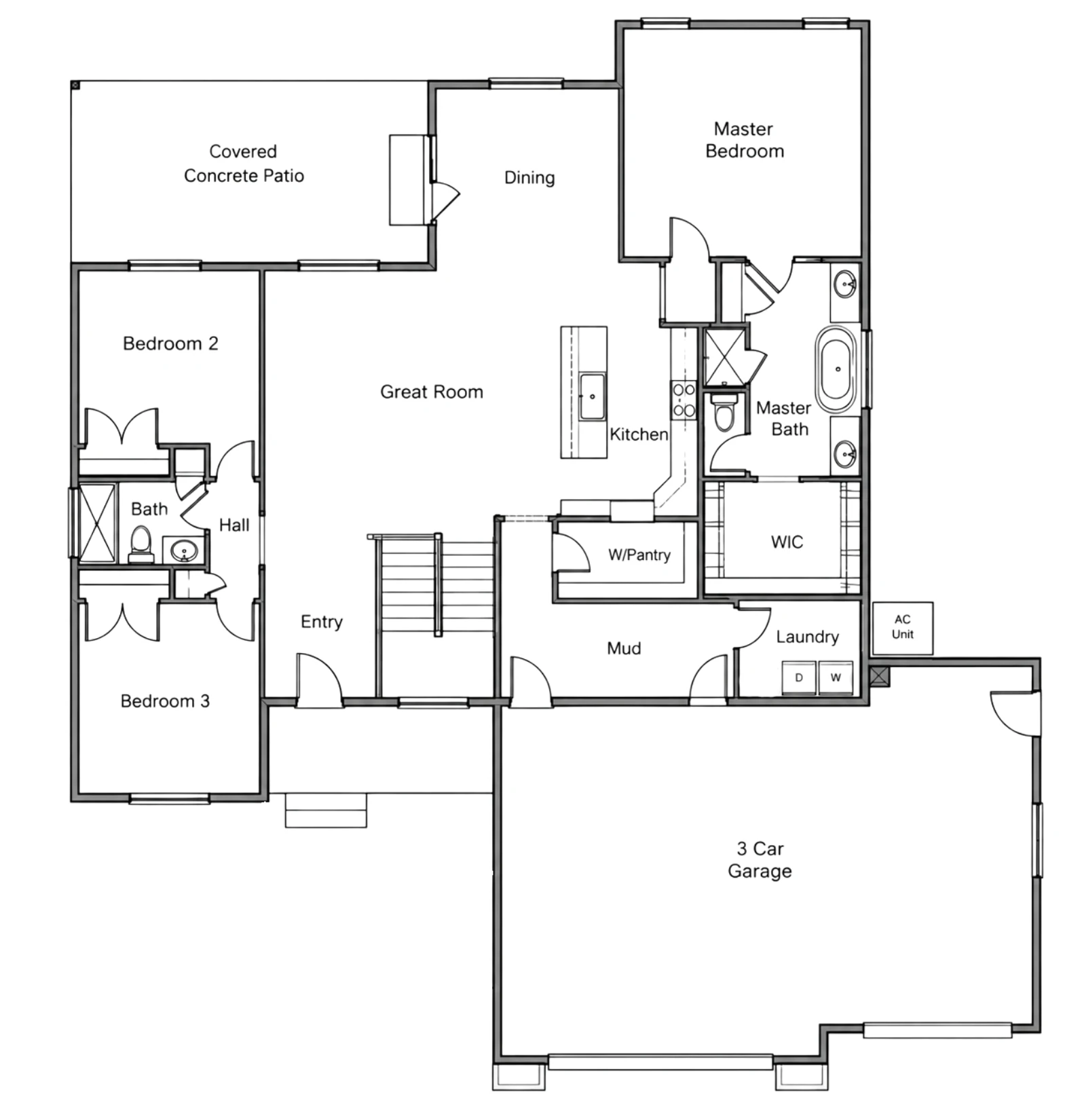 Redwood main floor plan