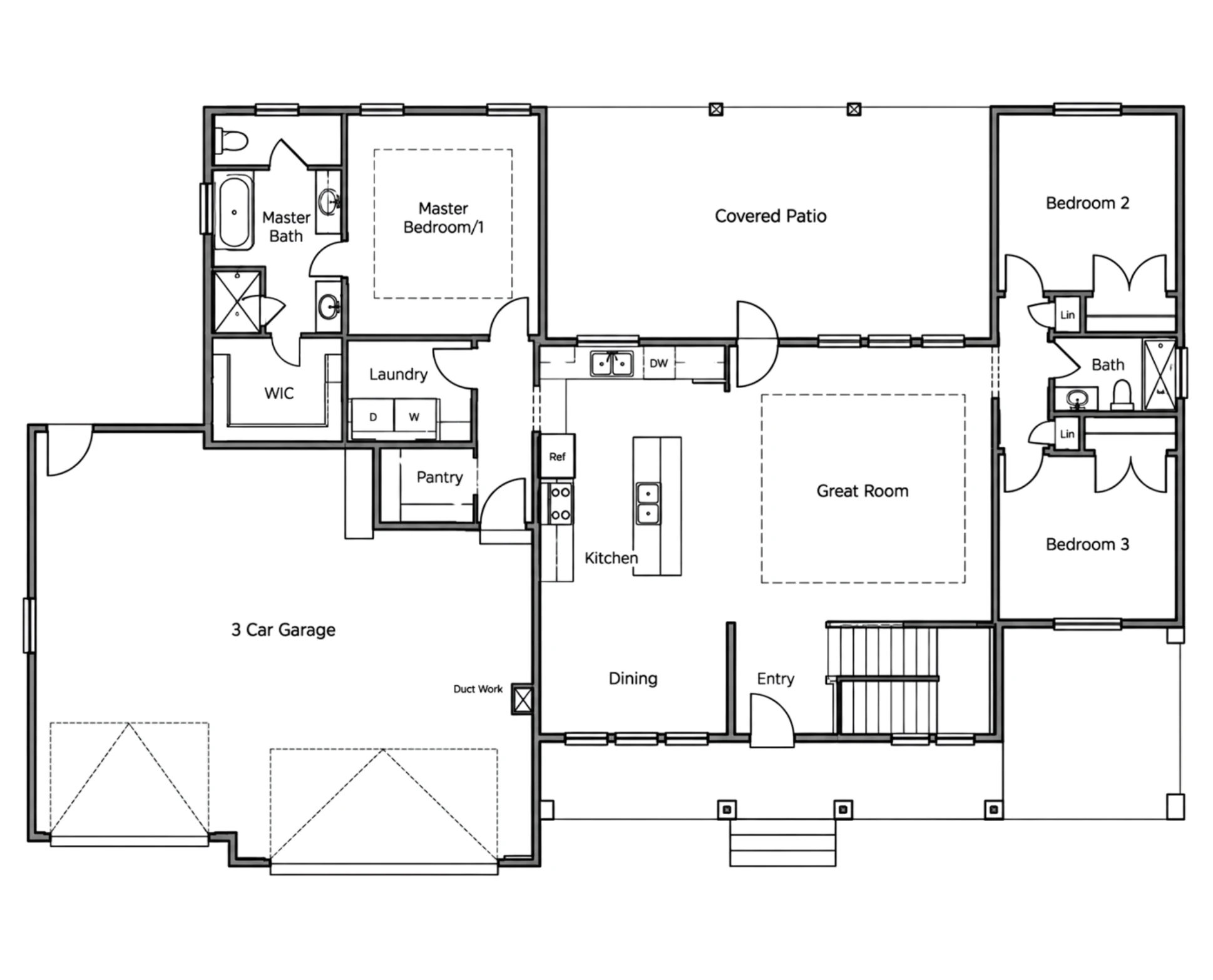 Willow main floor plan