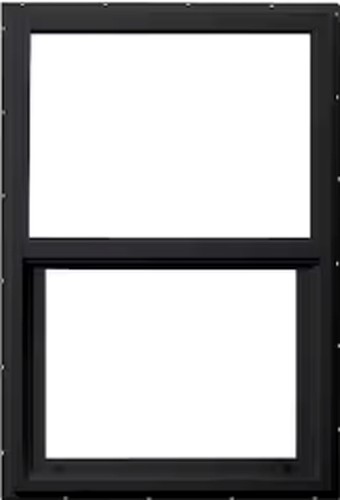 Black exterior / white interior window