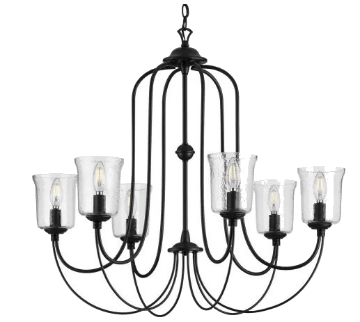 Progress Lighting Bowman Chandelier - Black