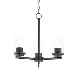 Maxim Corona 3-light black chandelier (updated selection)