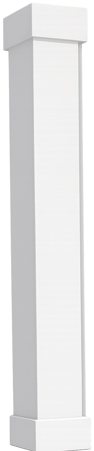Exterior pillar wrap style, client-provided reference