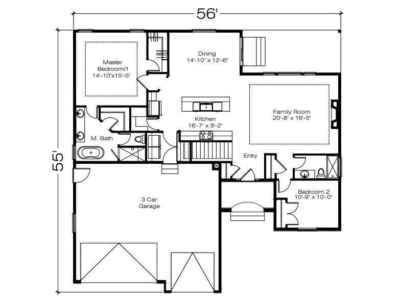 Sage main floor plan